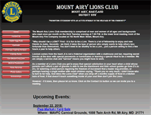 Tablet Screenshot of mtairylions.com